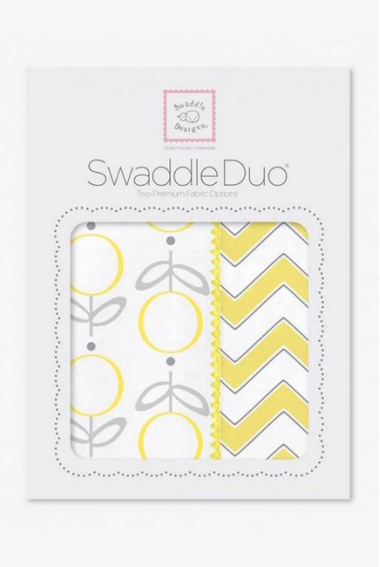 Набор пеленок SwaddleDesigns - Swaddle Duo, Lolli Chevron Yellow