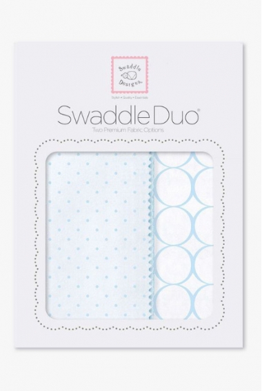 Набор пеленок SwaddleDesigns - Swaddle Duo PB Dot/Mod Circle