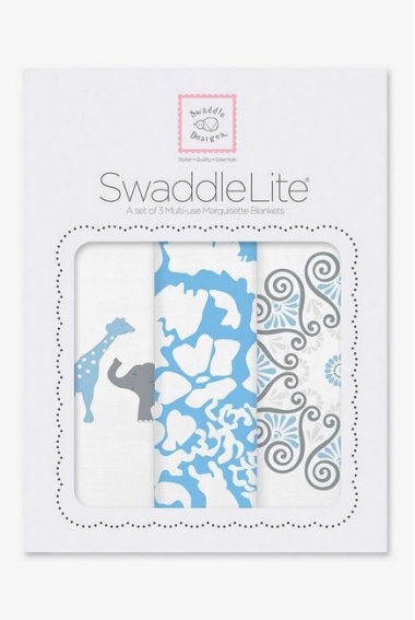 Набор пеленок SwaddleDesigns Swaddle Lite, PB Elephant/Chickies