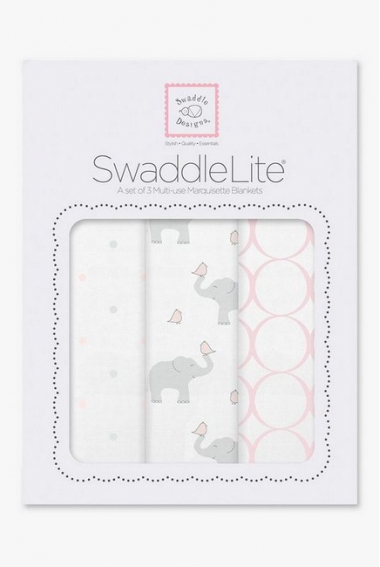 Набор пеленок SwaddleDesigns - Swaddle Lite, PP Elephant/Chickies