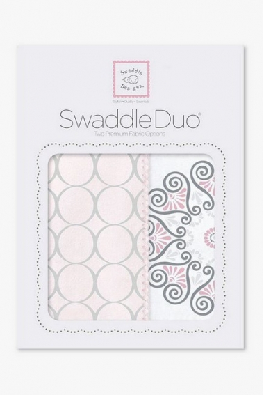 Набор пеленок SwaddleDesigns - Swaddle Duo, Pink Mod Medallion