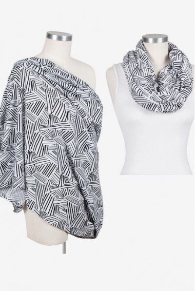 Шарф-накидка для кормления Bebe Au Lait, Montauk Jersey