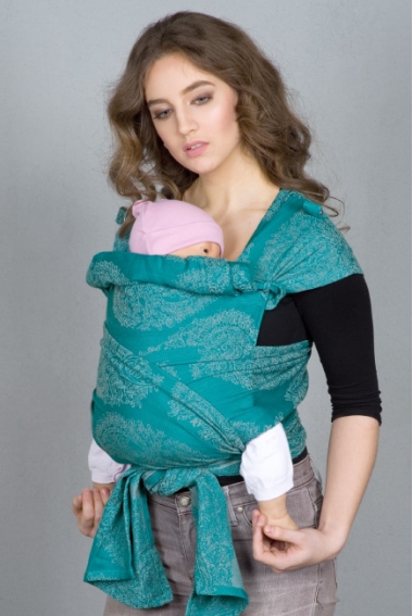 Май-слинг для новорожденных Diva Essenza, Smeraldo с бамбуком