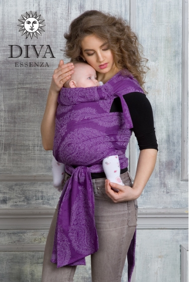 Май-слинг для новорожденных Diva Essenza, Viola с бамбуком