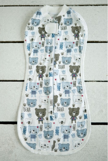 Пеленка-кокон для новорожденных трикотажная, Teddy