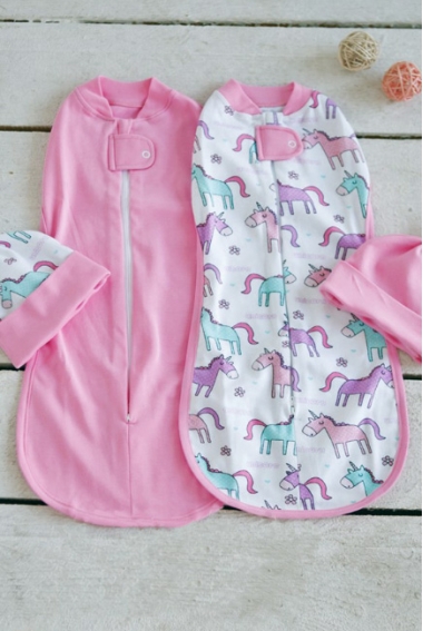 Комплект пеленок-коконов для новорожденных, Unicorn