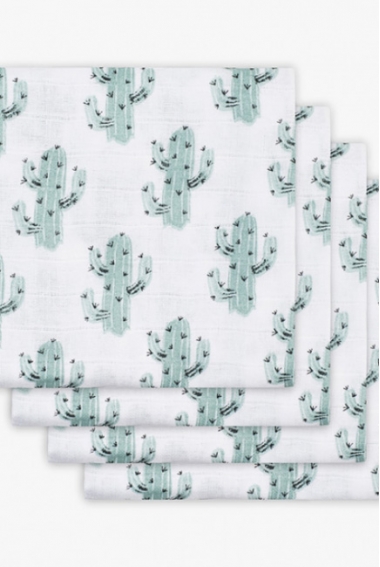 Пеленки муслиновые для новорожденных Jollein средние, Tropical Cactus
