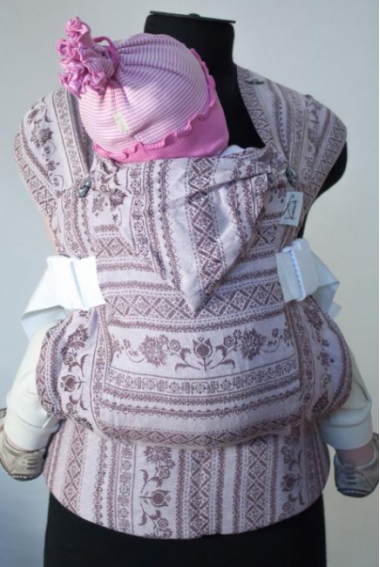 Эрго-рюкзак шарфовый с бамбуком Карауш, Dogwood Wihte