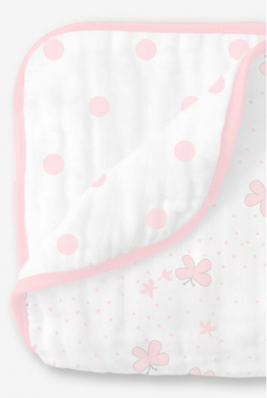 Муслиновое одеяло SwaddleDesigns, Little Ships Pink
