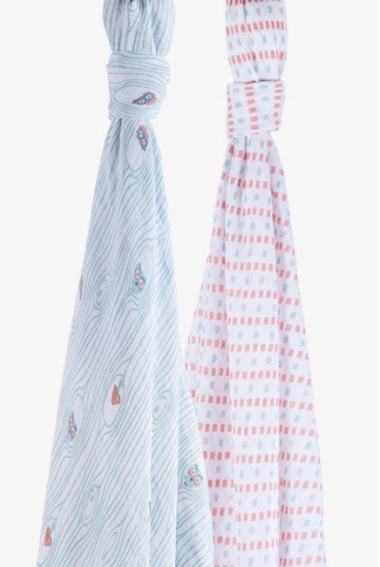 Муслиновые пеленки для новорожденного Bébé au Lait большие, Owl/Tinsley