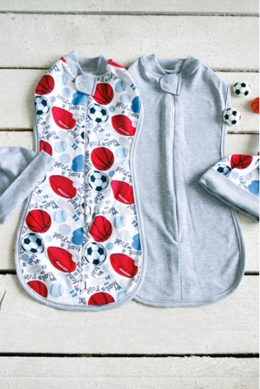 Комплект пеленок-коконов для новорожденных, Football