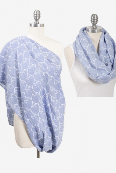 Накидка для кормления - милкснуд муслиновый Bebe Au Lait, Porta