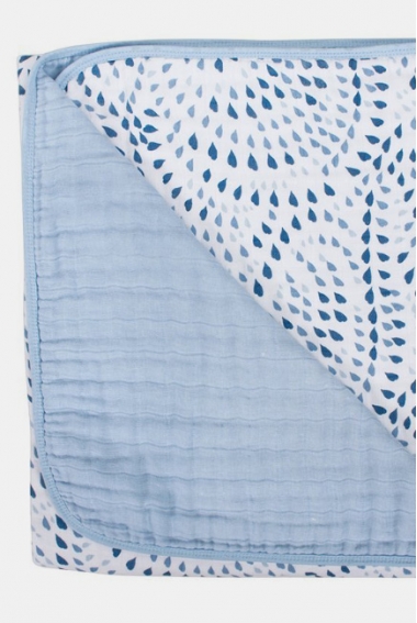Одеяло из муслина Bebe au Lait, цвет Serenity and Sky