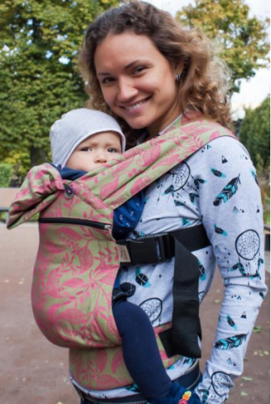 Эрго-рюкзак Karaush шарфовый растущий, Purple