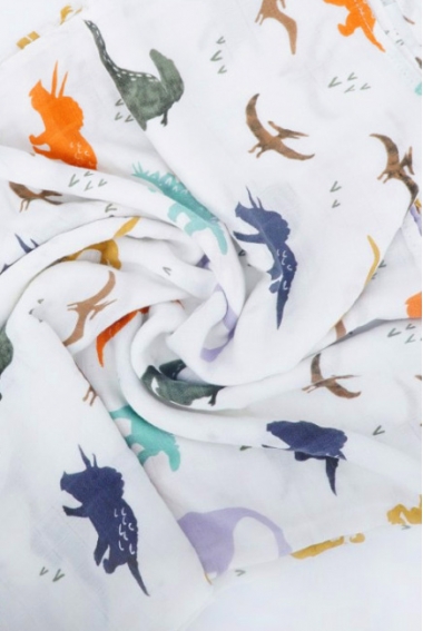 Муслиновая пеленка для новорожденных с бамбуком Diva, Pink Flower