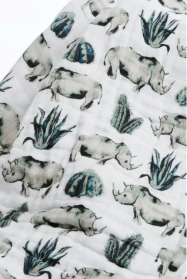 Муслиновая пеленка для новорожденных с бамбуком Diva большая, Rhino