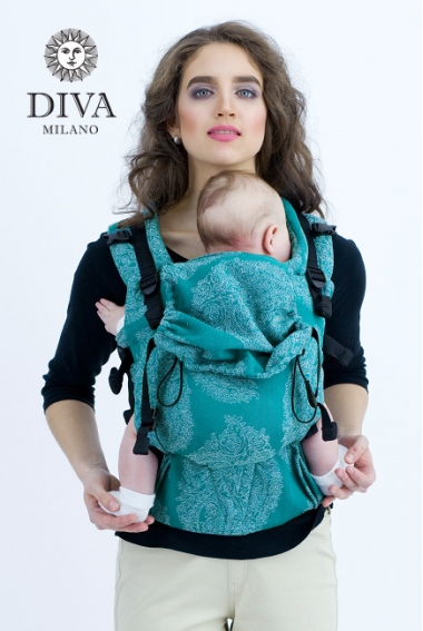 Эрго-рюкзак для новорожденных Diva Essenza Smeraldo Linen One!