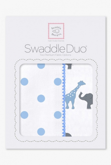 Набор пеленок SwaddleDesigns - Swaddle Duo, Circus Fun Blue