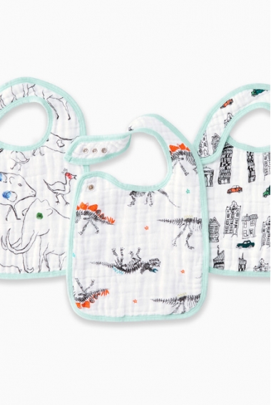 Слюнявчик Aden&Anais, набор из 3 штук, Colour Pop