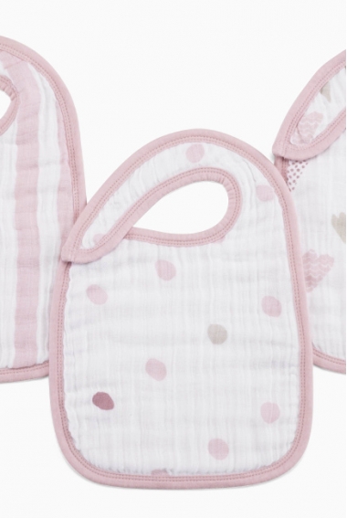 Слюнявчик Aden Anais, набор 3, Heart Breaker