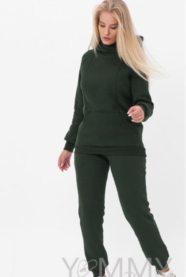 Костюм для беременных и кормящих утепленный, милитари