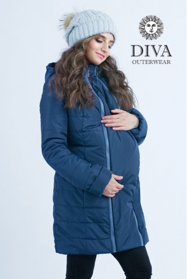 Слингокуртка зимняя 4 в 1 Diva Outerwear Azzurro