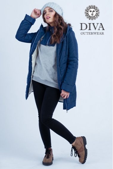 Слингокуртка зимняя 4 в 1 Diva Outerwear Azzurro