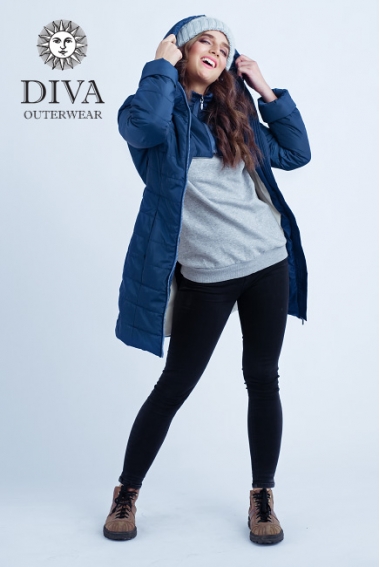 Слингокуртка зимняя 4 в 1 Diva Outerwear Azzurro