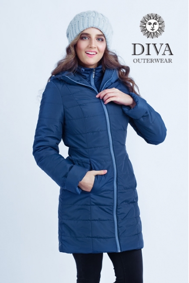 Слингокуртка зимняя 4 в 1 Diva Outerwear Azzurro