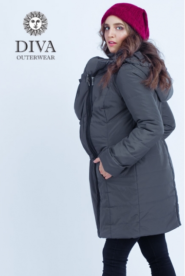 Слингокуртка зимняя 4 в 1 Diva Outerwear Grafite