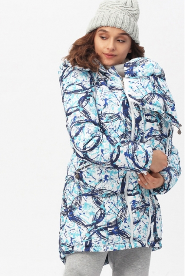 Слингокуртка - парка 3 в 1, синий