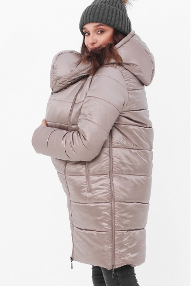 Слингокуртка-трансформер зимняя 3 в 1, золотистая