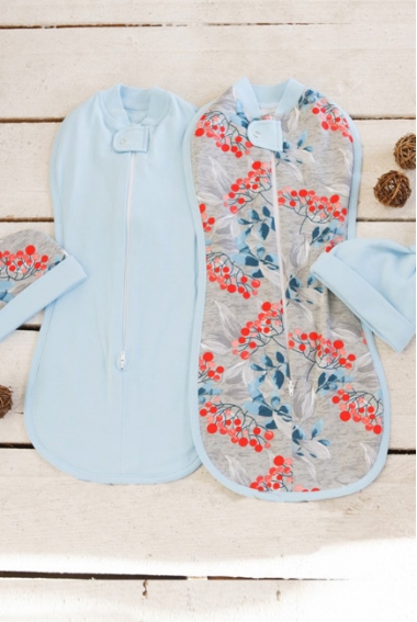 Комплект пеленок-коконов утепленный, Berry