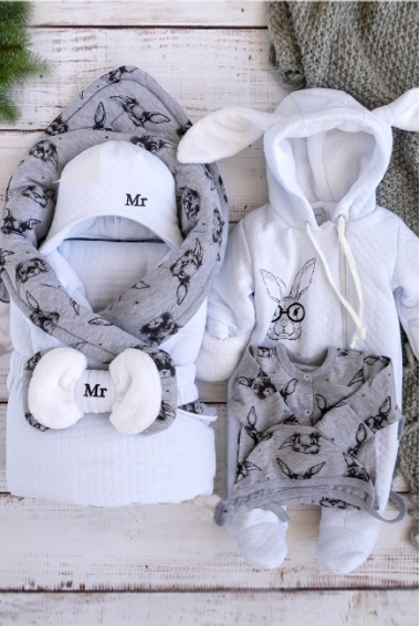 Комплект на выписку холодная зима Mr.Rabbit (7 предметов)