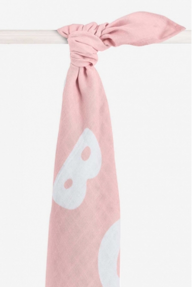 Пеленка/простынь муслиновая для новорожденных Jollein большая, ABCМуслиновая пеленка/простынь для новорожденных Jollein большая, ABC