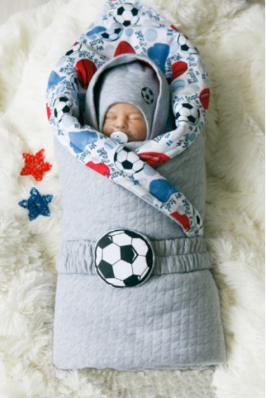 Комплект на выписку теплая весна Football (7 предметов)