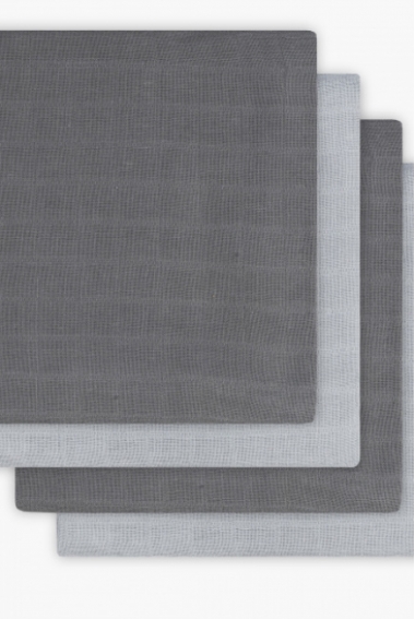 Муслиновые пеленки для новорожденного Jollein средние, Grey