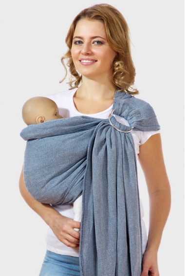Слинг с кольцами Mums Era Needle, синий