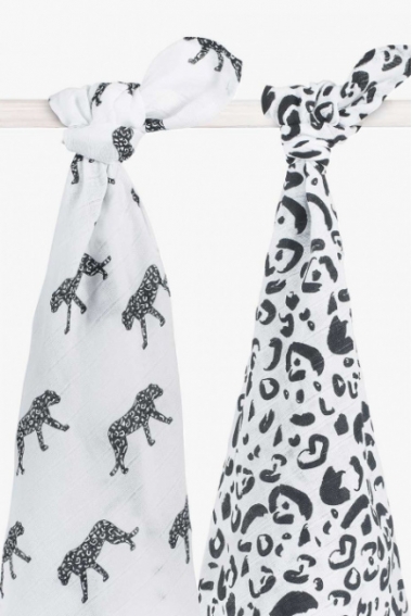 Пеленки муслиновые для новорожденного Jollein, большие, Leopard