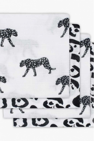 Муслиновые пеленки для новорожденных Jollein средние, Leopard