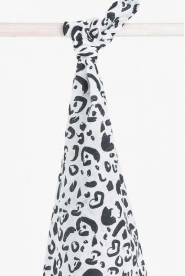 Пеленка/простынь муслиновая для новорожденного Jollein большая, Leopard