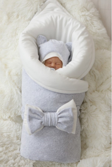 Комплект на выписку для новорожденного демисезонный Light grey (7 предметов)