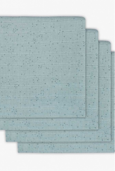 Пеленки муслиновые для новорожденного Jollein средние, Mini dots, Mist Stone Green