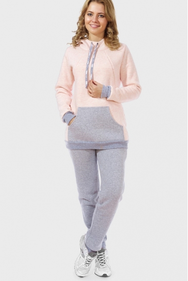 Костюм для кормящих и беременных утепленный Deya, персиковый