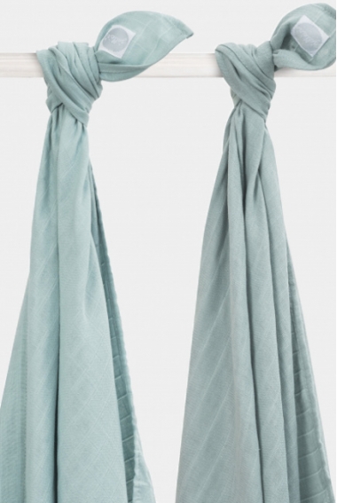 Пеленки муслиновые для новорожденных Jollein, большие, Stone Green