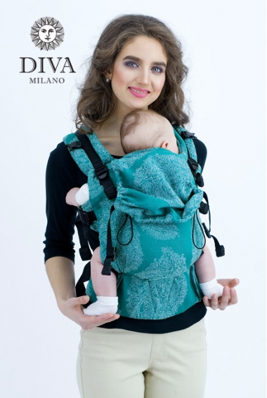 Эрго-рюкзак для новорожденных Diva Essenza Smeraldo One! с бамбуком