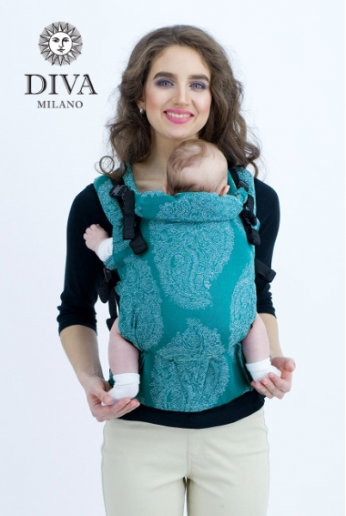 Эрго-рюкзак для новорожденных Diva Essenza Smeraldo One! с бамбуком
