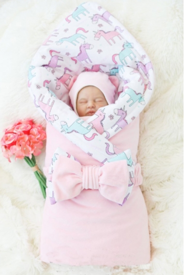 Комплект на выписку для новорожденного теплый демисезонный Unicorn (6 предметов)