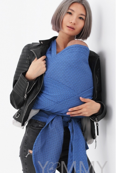 Май-слинг YM, васильковый/темно-серый