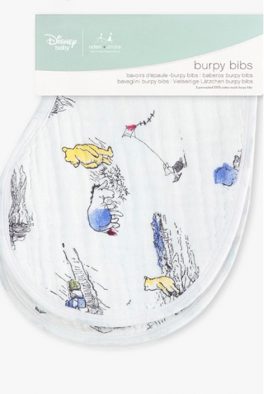 Слюнявчик 2в1 Aden Anais, набор из 2 штук, Winnie The Pooh